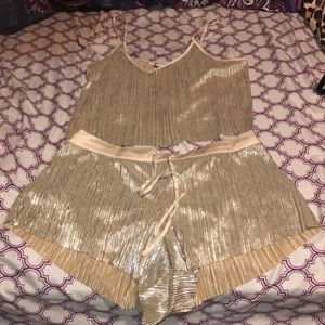 Cute Pj set- Size Med top, Small shorts